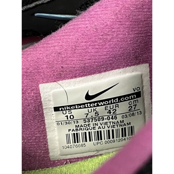 Nike Flex Supreme TR‎ Running Shoes Women 10- 537509-046 Mesh Low Top Black Pink - Picture 6 of 9